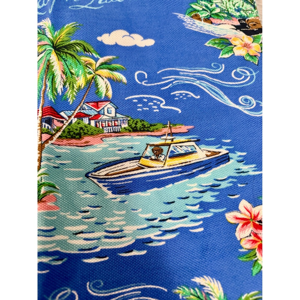 Polo Ralph Lauren Polo Shirt Mens XLT Blue Polo Bear Beachside Preppy Bliss - Picture 14 of 16